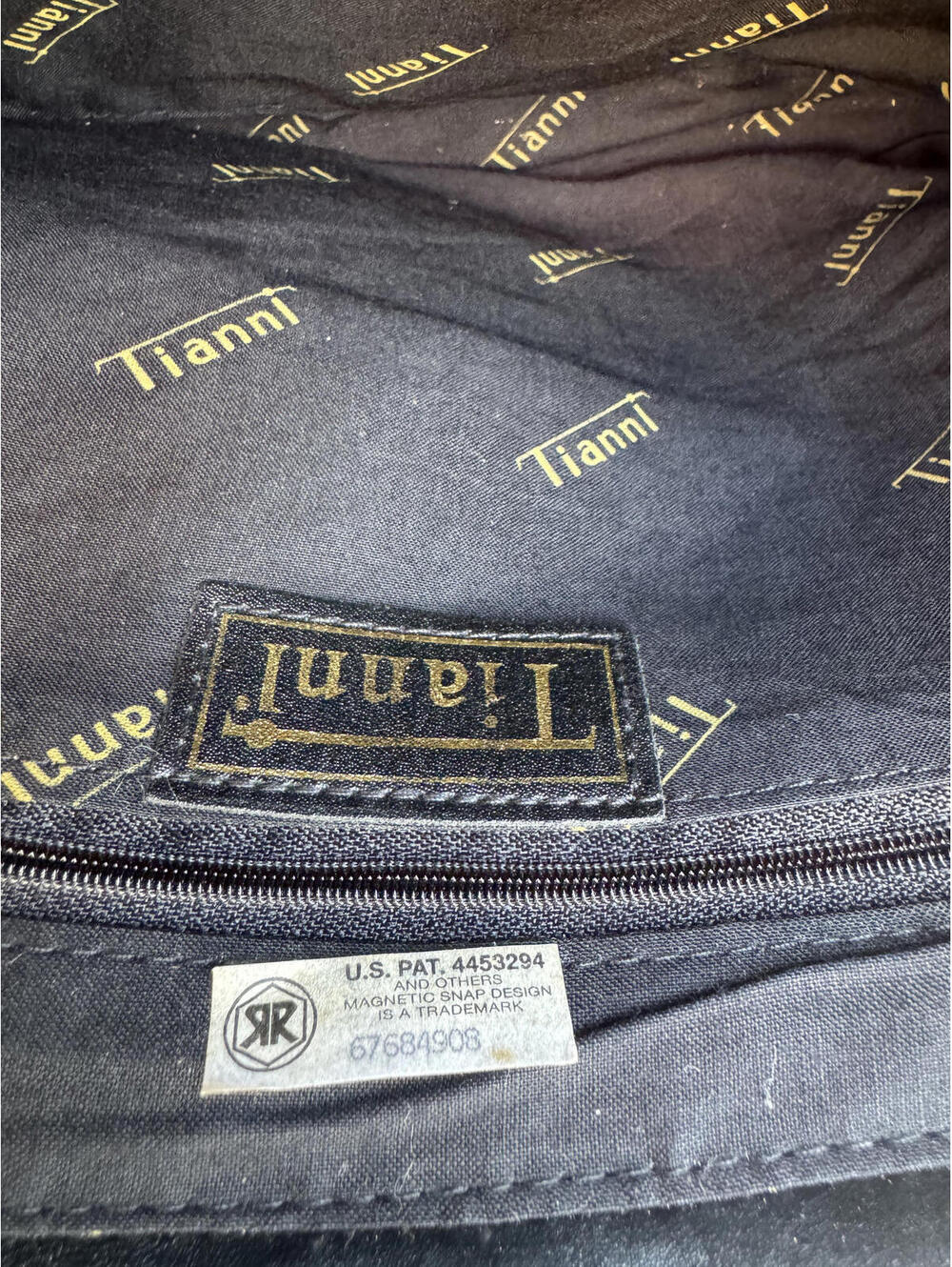Tianni Black Suede Shoulder Bag with Gold Hardware - Picture 6 of 9